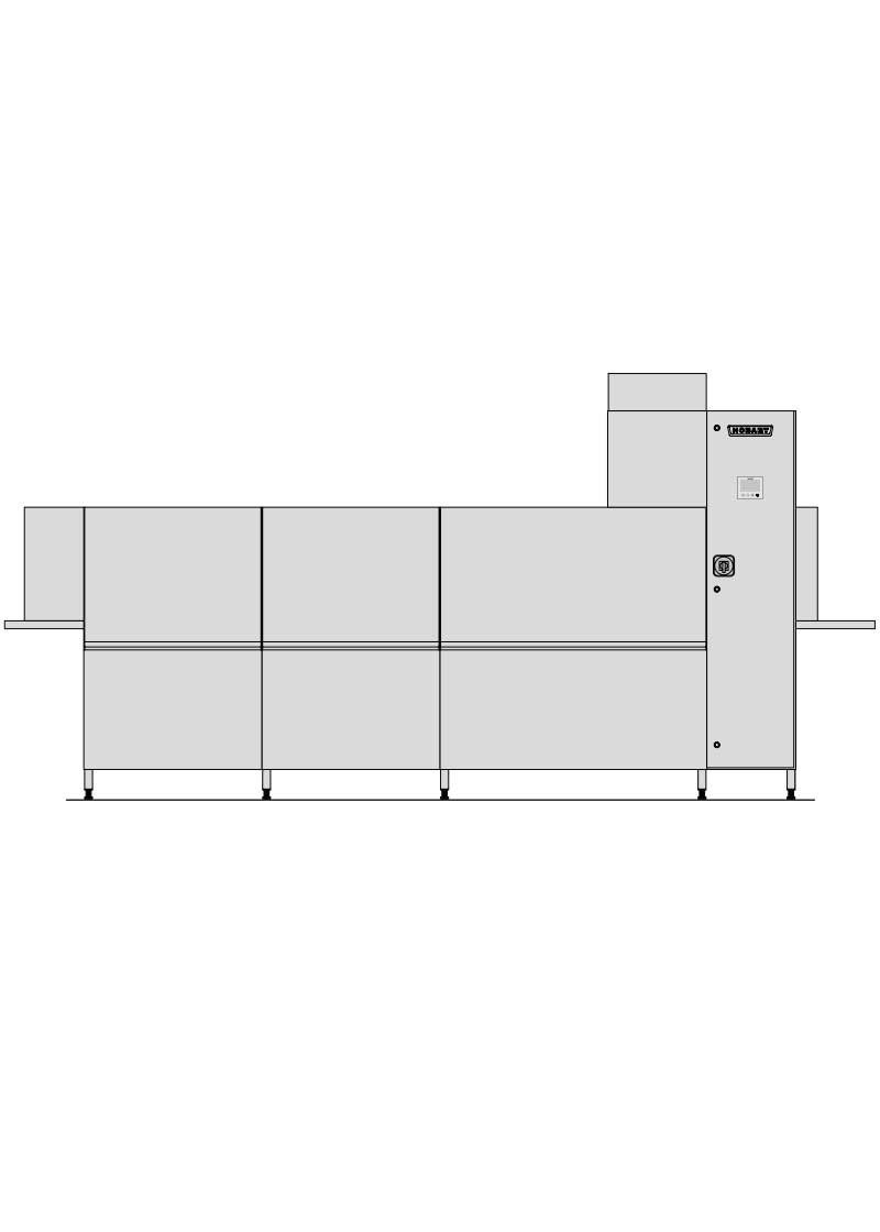 Hobart - CN-S-A-A - غسالة صحون الشريط الناقل هوبارت