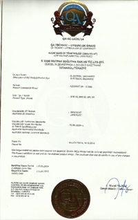 S2000 QA Technic certificate of confedence